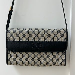 Genuine leather Gucci shoulder bag